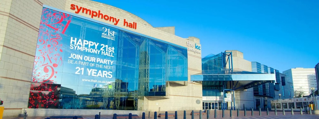 Symphony Hall and the ICC on Broad Street, Birmingham