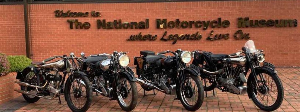Classic British motorcycles at the National Motorcycle Museum
