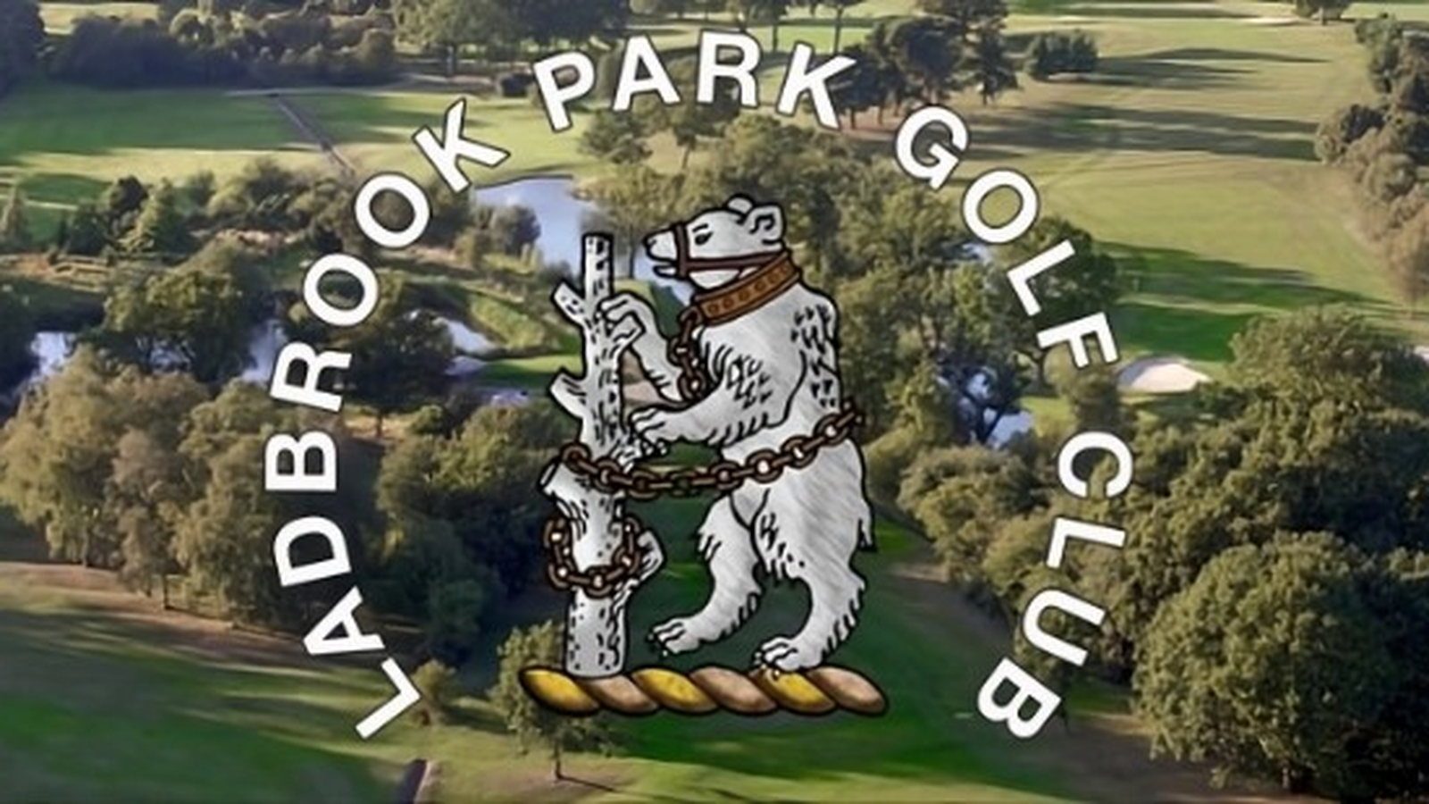 Ladbrook Park Golf Club bear and ragged staff crest over the course
