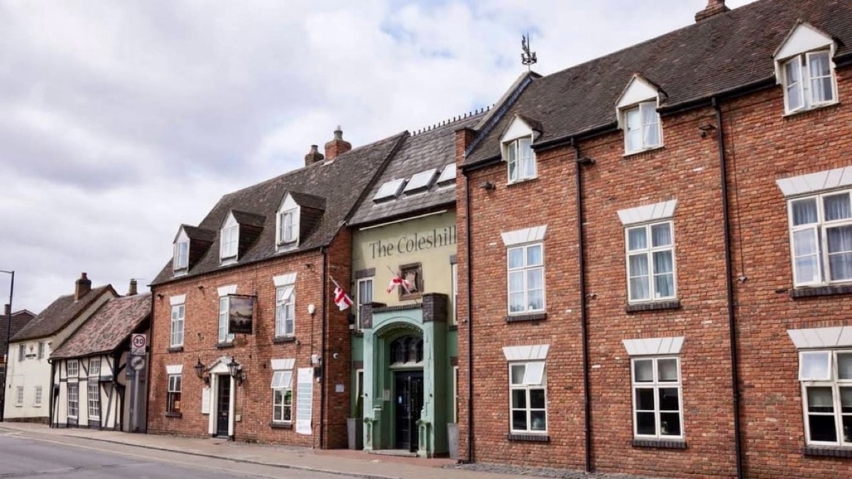 The Coleshill Hotel, a restored coaching inn on Coleshill High Street
