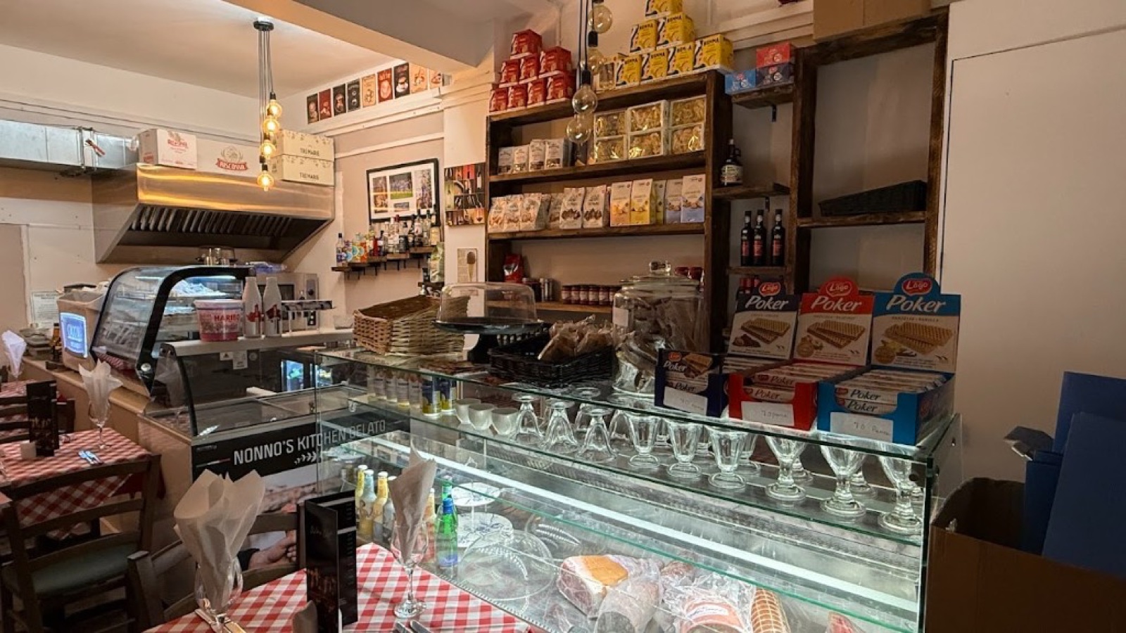Nonno's Kitchen Gelato and Italian deli interior at Giancarlo's